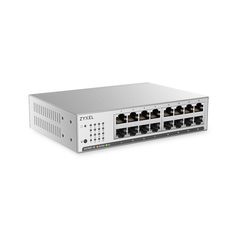 Amazon.com: Zyxel 16 Port Network Ethernet Switch | Unmanaged